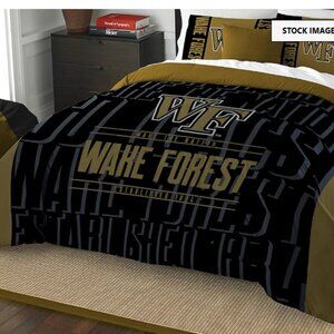 Northwest NCAA  Comforter and Sham Set Wake Forest Demon Deacons Full/Queen size